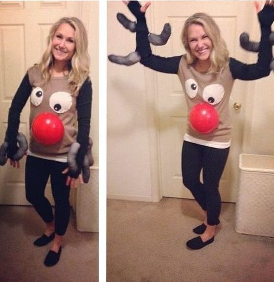 Ugly Sweater Ideas Christmas Party Part - 45: This Sweater Is Just Cute And Dorky Enough To Be A Perfect Fit For Your Upcoming Party. It Requires A Little Bit More Sowing, Some Old Socks, Cotton, ...